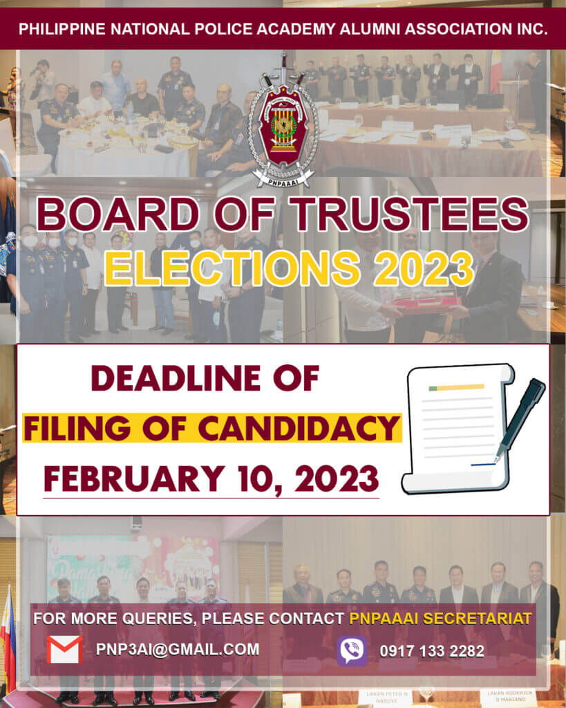 Deadline of Filing of Candidacy