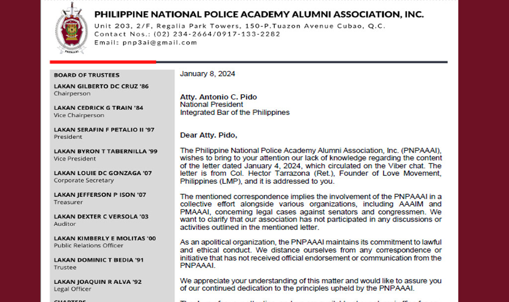 PNPAAAI Clarifies with National President of Integrated Bar of the Philippines 39 pnpaaai clarifies