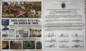 pnpaaai statement of gratitute to president marcos